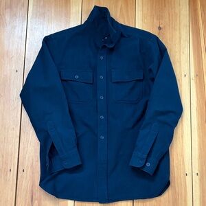L.L. Bean classic Men's navy Blue chamois Shirt